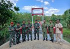 Sinergi TNI Dalam Pembangunan Wilayah, Dandenzibang Surakarta Tinjau Jembatan Garuda